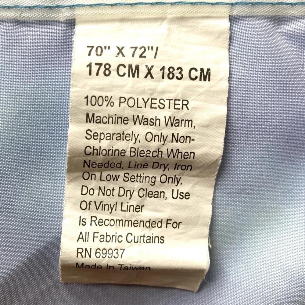 Dolphin Ocean Print Shower Curtain - Picture 2 of 6